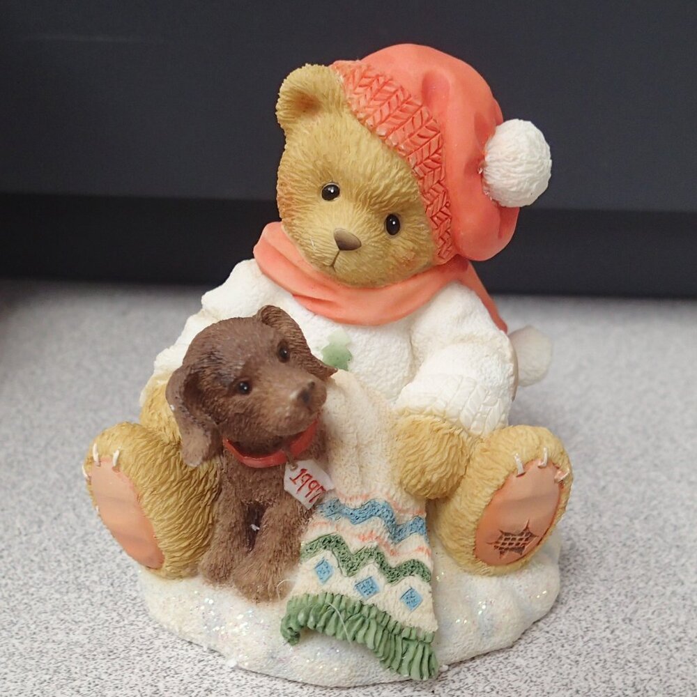 Cherished Teddies Lee "You're A Bear's Best Friend" Boy w/ Puppy 1997 Dated Fig